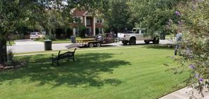 Our professional mowing service ensures your lawn is always well-maintained and pristine, leaving you with a beautiful outdoor space to enjoy without any hassle. for Andres Landscaping, LLC in Decatur, AL