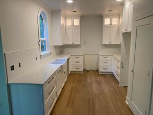 Enhance your kitchen's appeal with our expert backsplash tiling service, featuring a variety of styles and materials to match your taste while protecting walls from spills and adding aesthetic value. for Renegade Tile in Raleigh, NC