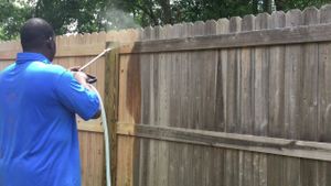 Our Fence Washing service is the perfect way to clean and protect your fence from the elements. We use a safe and effective cleaning solution that will remove any dirt, grime, or algae build-up. Our service will also help to prolong the life of your fence! for Exterior Pressure Washing in Jacksonville, FL