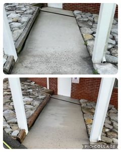 Concrete Cleaning is a process that uses high-pressure water to clean concrete surfaces. This service is perfect for removing dirt, dust, and debris from concrete driveways, sidewalks, patios, and more! for Cumberland Gap Pro Wash LLC in Harrogate, Tennessee