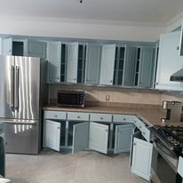 Our Kitchen and Cabinet Refinishing service will take your old, outdated cabinets and refinish them to look like new! We'll also paint your kitchen walls and trim to match. for Sánchez L Painting in Athens, GA