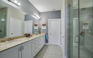 "Transform your bathroom into a luxurious and functional space with our renovation service. Our experienced contractors will work with you to create the ideal design for your dream bathroom. for Platinum Kitchen Bath and Flooring in Port Orange, FL