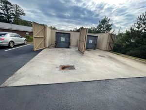 Our Dumpster Pads service provides homeowners with a clean and safe area for their dumpsters. We use high-pressure washing techniques to remove grime, oil stains, and other debris from the pad. for TVISIONZ Pressure Washing, LLC in Milledgeville,  GA