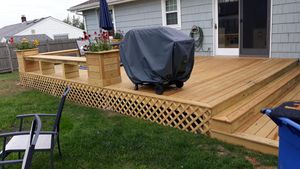 Transform your outdoor space with our expert deck & patio installation services, delivering high-quality craftsmanship and personalized designs to enhance relaxation and entertainment in your backyard. Contact us today for a consultation! for H&M Construction and Painting in Whitman, MA