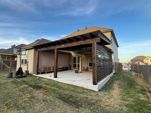 Enhance your outdoor space with our custom pergola services, providing shade and style. Our expert team designs and installs high-quality structures to complement your home’s exterior while adding functional elegance. for ATX Outdoor Construction in Cedar Creek, TX