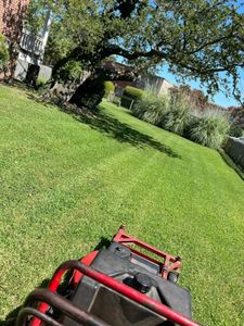 Our mowing service includes trimming and edging around all hardscape features, as well as blowing off all hard surfaces. for Eddie’s Lawn Care in Chesapeake, VA