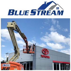 Our Commercial Pressure Washing service is designed to effectively clean and restore the exterior surfaces of your property, improving its overall appearance and increasing its curb appeal. for Blue Stream Roof Cleaning & Pressure Washing  in Dover, FL
