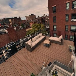 Enhance your outdoor living space with our professional deck & patio installation service, offering customized designs and expert craftsmanship to transform your backyard into a relaxing and stylish retreat. for Modern Art Construction in Lynn, MA