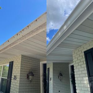 Our Gutter Cleaning service will keep your home's gutters free of debris, preventing clogs and overflowing water that can damage your home. for Very Good Pressure Washing LLC in Orlando, Florida