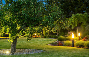 Enhance the beauty and security of your outdoor space with our landscape lighting service. We specialize in installing LED lights that illuminate pathways, highlight features, and create a captivating atmosphere at night. for Adams Landscape Management Group LLC. in Loganville, GA