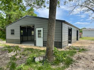 Garages are a valuable and necessary addition to any home. Our garages are built to last and we can custom build it to your need. We offer a variety of windows, walk in doors and garage doors. for Metal Structures in Huntington, TX