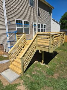 Transform your outdoor space with our expert deck & patio installation services. We combine quality craftsmanship and innovative design to create the perfect relaxation and entertainment area tailored to your home. for Laib's Remodeling & Repairs in Salisbury, NC