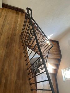 Our Stair Tread Refinish service offers homeowners a professional solution to restore and beautify worn-out or damaged stair treads, enhancing the overall aesthetic appeal of their homes. for Xcellent Flooring in Inkster, MI