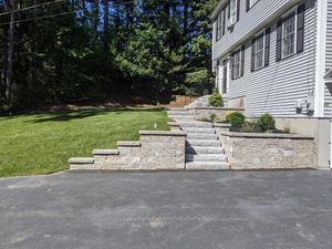 Enhance your property with our expert Block Walls service, providing durable and aesthetically pleasing solutions for retaining walls, garden features, or privacy screens to elevate both functionality and curb appeal. for J Scott Excavation and Hardscape in Littleton, MA