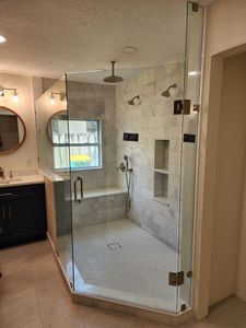 Our Installation Frameless Glass Enclosure for Shower service offers a modern and elegant look to your bathroom, while providing maximum functionality. We guarantee superior quality craftsmanship and customer satisfaction. for Southern Image in Rockledge, Florida