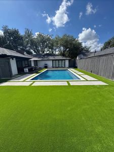 Transform your outdoor space with our high-quality artificial turf grass service, providing a lush, low-maintenance lawn that stays green year-round and enhances the beauty of your home effortlessly. for Guzman's Landscaping Services in Austin, TX