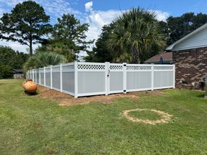 Our Vinyl service offers durable and low-maintenance fencing options with various designs, providing long-lasting beauty and security for your home. for 4 In The Fire Fencing LLC in Darlington, SC