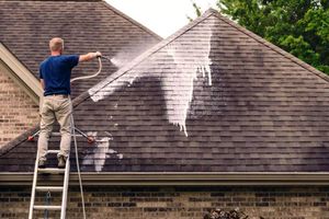 Our Roof Cleaning service uses powerful pressure washing and gentle soft washing techniques to effectively remove moss, algae, and dirt from your roof, restoring its appearance and extending its lifespan. for Tavey’s Pressure Washing in Madison, MS