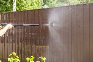 Our Fence Washing service is a great way to clean your fence and make it look new again. We use pressure washing equipment to clean the dirt, grime, and mildew from your fence, and then we use a soft wash system to rinse it off. for Rocky's Pressure Washing & Lawn Care in Mooresville, NC