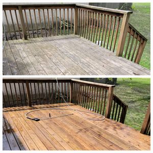 Make your deck and patios look brand new after the winter weather. It will really make your backyard pop! for Marten Pressure Washing in Litchfield, IL