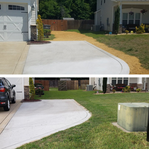 Our Pressure Washing service is designed to give your home's exterior a like-new appearance by removing dirt, grime, and other unsightly buildup using high-pressure water and specialized cleaning solutions. for South Montanez Lawn Care in Fayetteville, NC