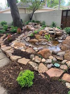 We provide high-quality, attractive hardscaping solutions using natural stone to enhance your outdoor living space. for Platinum Landscape Design LLC in San Angelo, Texas
