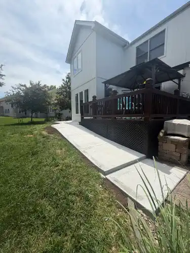 Concrete slab poured in Kansas City, KS