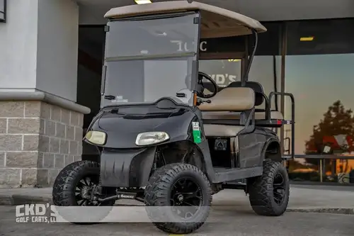 2009 Black EZGO RXV Lifted 4 Seater Electric Golf Cart