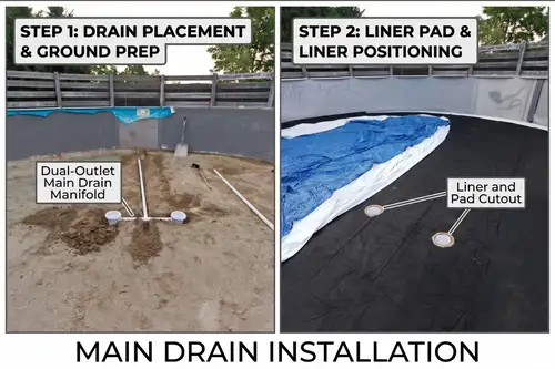 Main Drain Installation