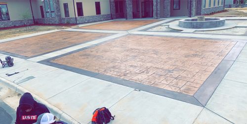 Stamped Concrete Installation for B&M Concrete LLC in Longmont, CO