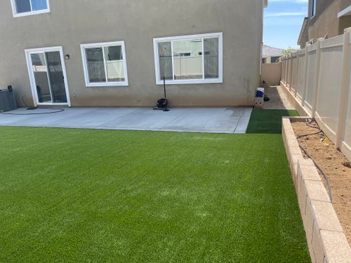 Artificial Turf Installation for Aidan Jade Landscaping in Riverside County, CA