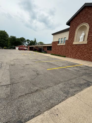 Line Striping for Midwest Line Striping LLC in Spirit Lake, IA