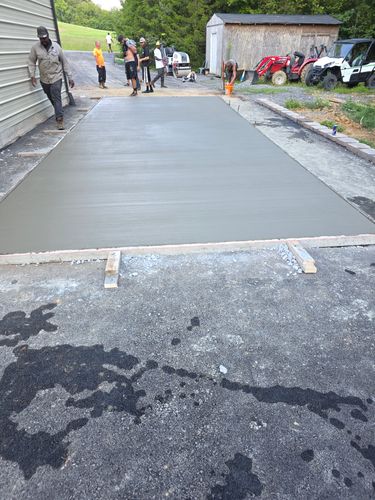 Concrete Slab Construction for AXC LLC in Knoxville, TN