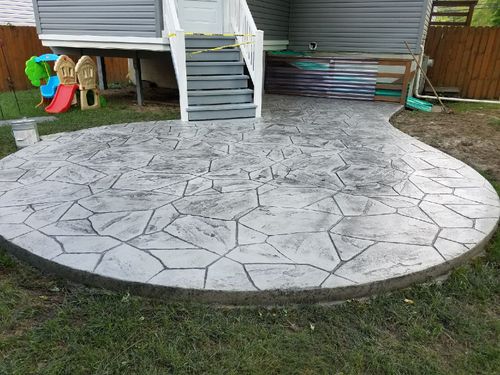 Patio Design & Installation for Dixie Concrete Masonry LLC in Saint Leonard, MD