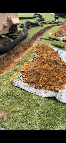 French drain for J&A Grading Services LLC   in Benson, NC