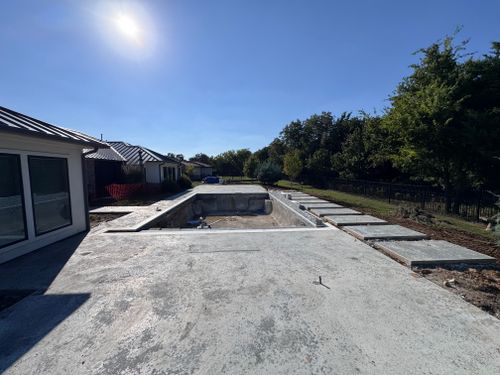 Flat work concrete for NTX Outdoors Concrete and Excavation LLC in Venus, TX