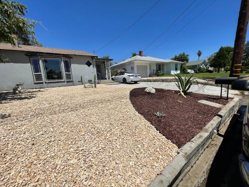 Concrete Edging for Aidan Jade Landscaping in Riverside County, CA
