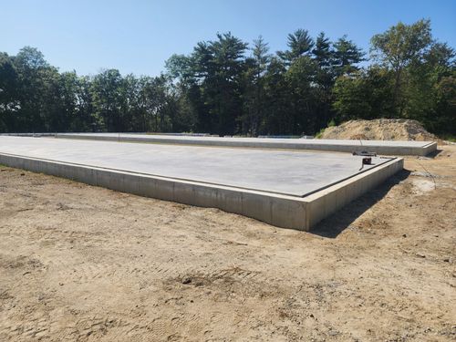 Concrete Slab Construction for Apex Landcare in Salisbury, MA