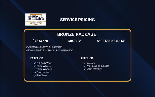 Bronze Package for J&I Luxury Detailing in Polk County, FL