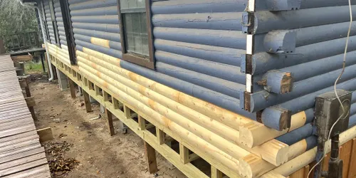 Log Home Finishing for Moss Construction in Longview, TX