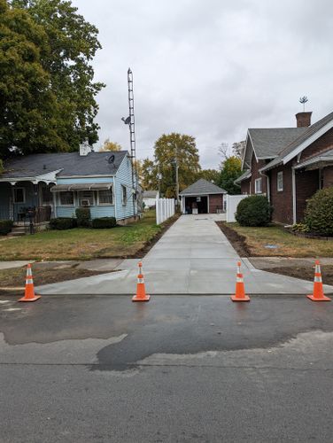 Driveway Construction for W.A. Concrete & Home Projects in Richmond, IN