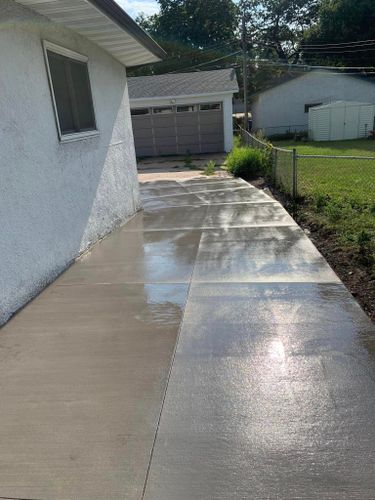 Concrete Driveway & Aprons for Outdoor Dynamics LLC in Sherburne County, MN