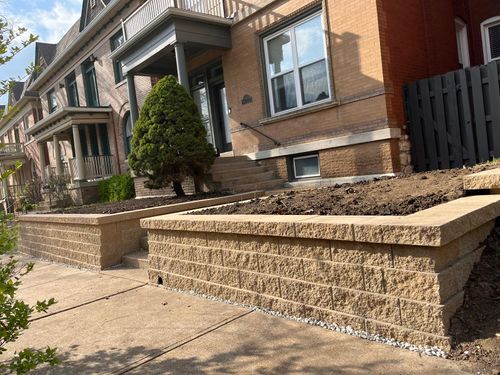 Landscape Installation for VQ Land & Stone in St. Louis, MO