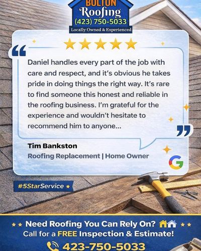  for D Bolton Roofing in Dayton, TN