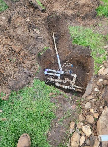 French Drain Install for Jose's Yardservice in Keller, TX