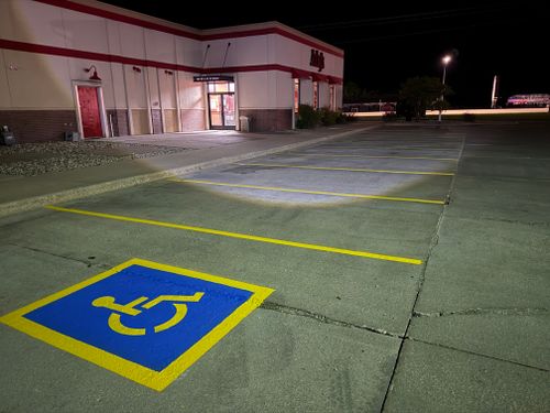 Line Striping for Midwest Line Striping LLC in Spirit Lake, IA