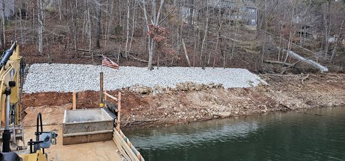 Rip Rap for Restoration Shoreline Norris Lake Rip Rap in Norris Lake, TN