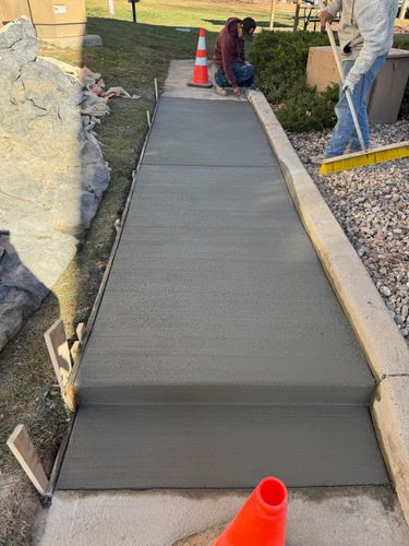 Sidewalk Installation for B&M Concrete LLC in Longmont, CO
