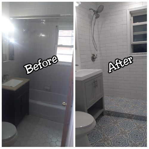 Bathroom Renovation for Marrow Contracting & Flooring LLC in Morristown, NJ