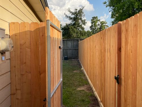 Residential Wooden Privacy Fencing for Kingdom Fence in Houston, TX